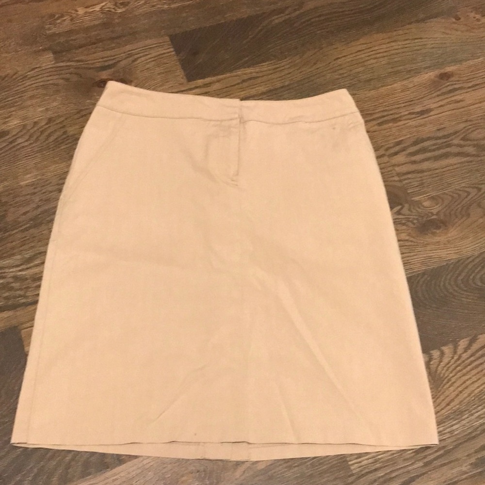 Khaki pencil skirt